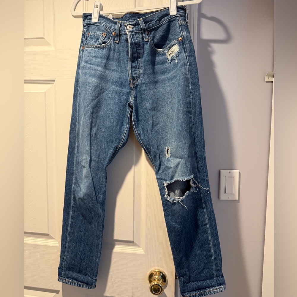 Levi's Blue Button-Fly Denim Jeans